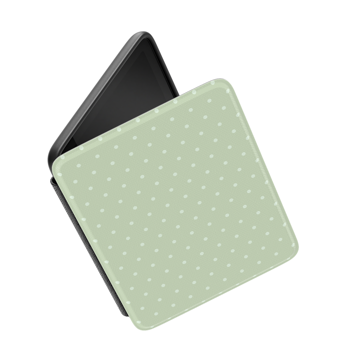 On the Dot | Green Polka Dot Kindle Case