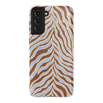 Untamed | Brown & Blue Zebra Case - Galaxy S21 Plus