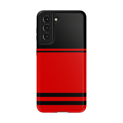 Go Canes | Black & Red Striped Case - Galaxy S21