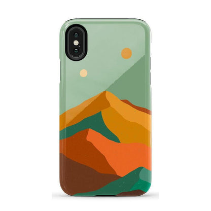 Endless Peaks | Colorblock Mountain Case iPhone Case get.casely Essential iPhone X / XS