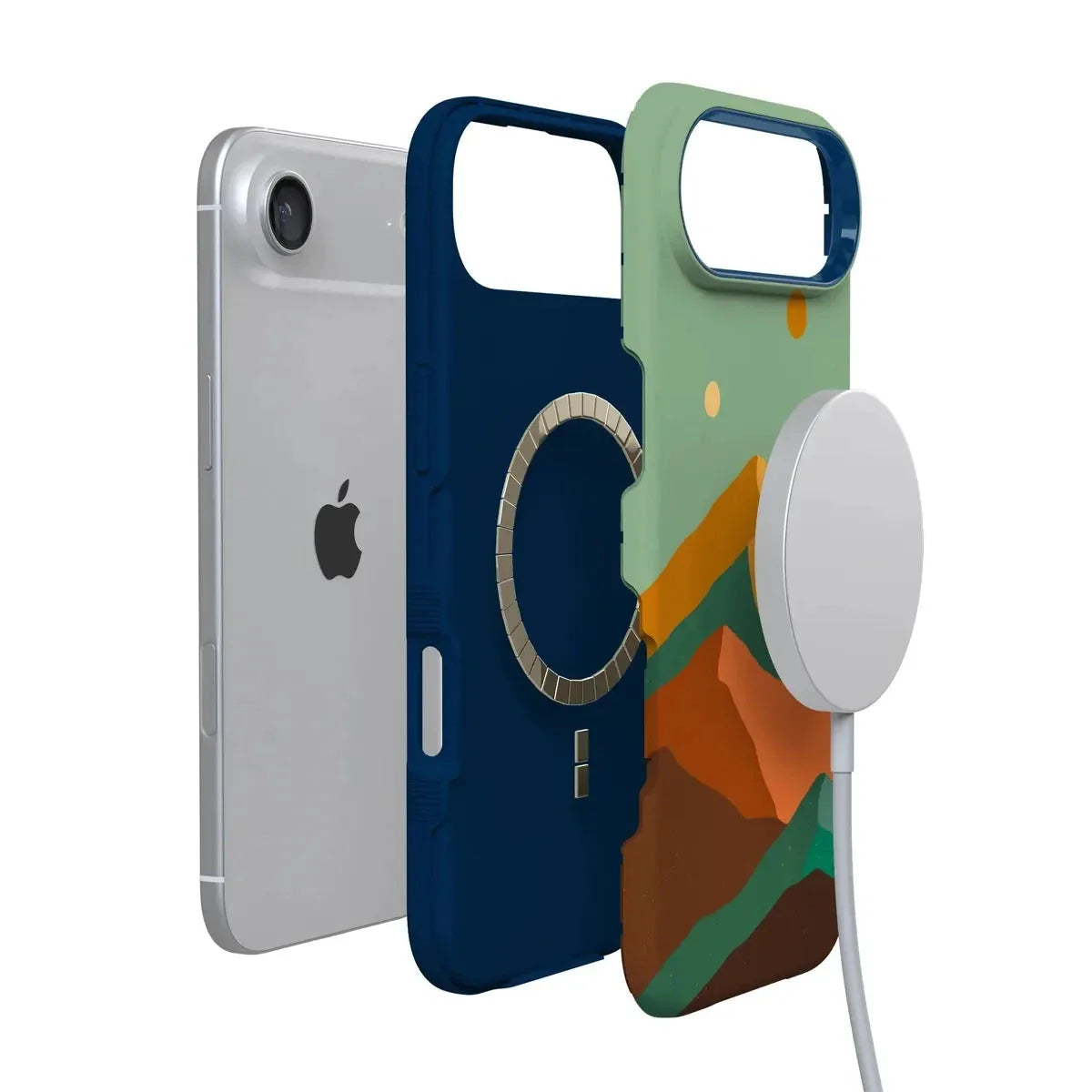 Endless Peaks | Colorblock Mountain Case iPhone Case get.casely