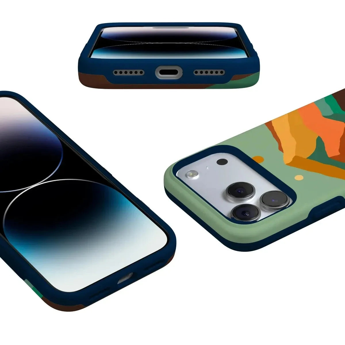 Endless Peaks | Colorblock Mountain Case iPhone Case get.casely