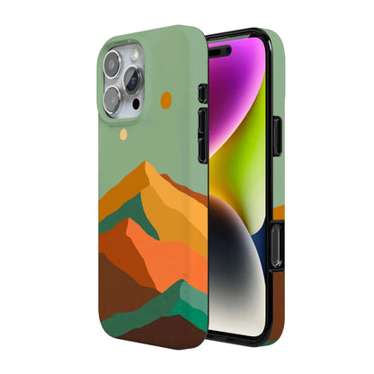 Endless Peaks | Colorblock Mountain Case iPhone Case get.casely