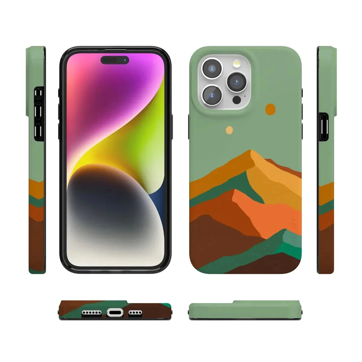 Endless Peaks | Colorblock Mountain Case iPhone Case get.casely