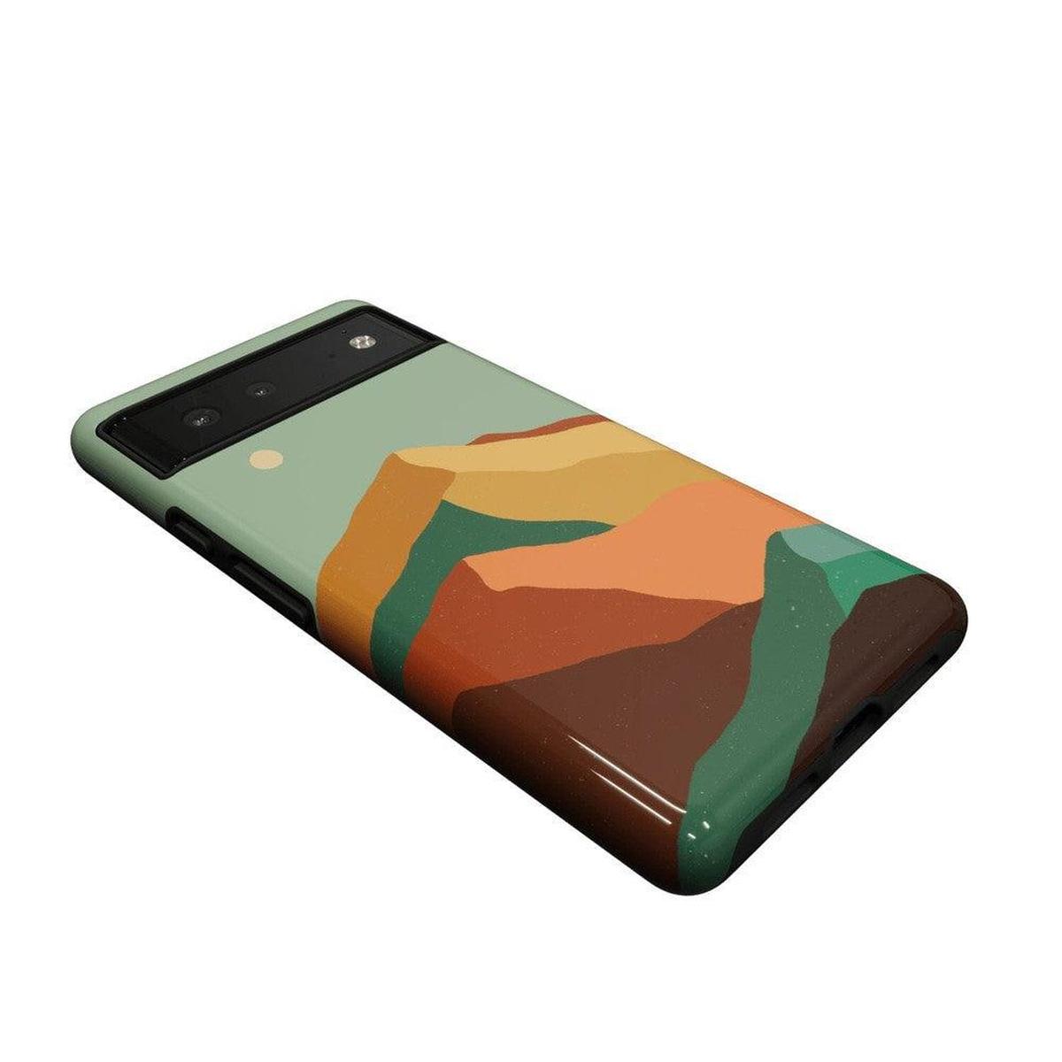 Endless Peaks | Colorblock Mountain Google Pixel Case Google Pixel Case Casetry
