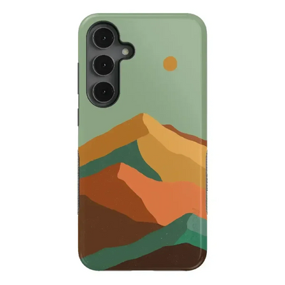 Endless Peaks | Colorblock Mountain Samsung Case Samsung Case Casetry Bold Flex + MagSafe® Galaxy S25 Plus