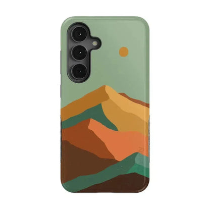 Endless Peaks | Colorblock Mountain Samsung Case Samsung Case Casetry Bold Flex + MagSafe® Galaxy S25