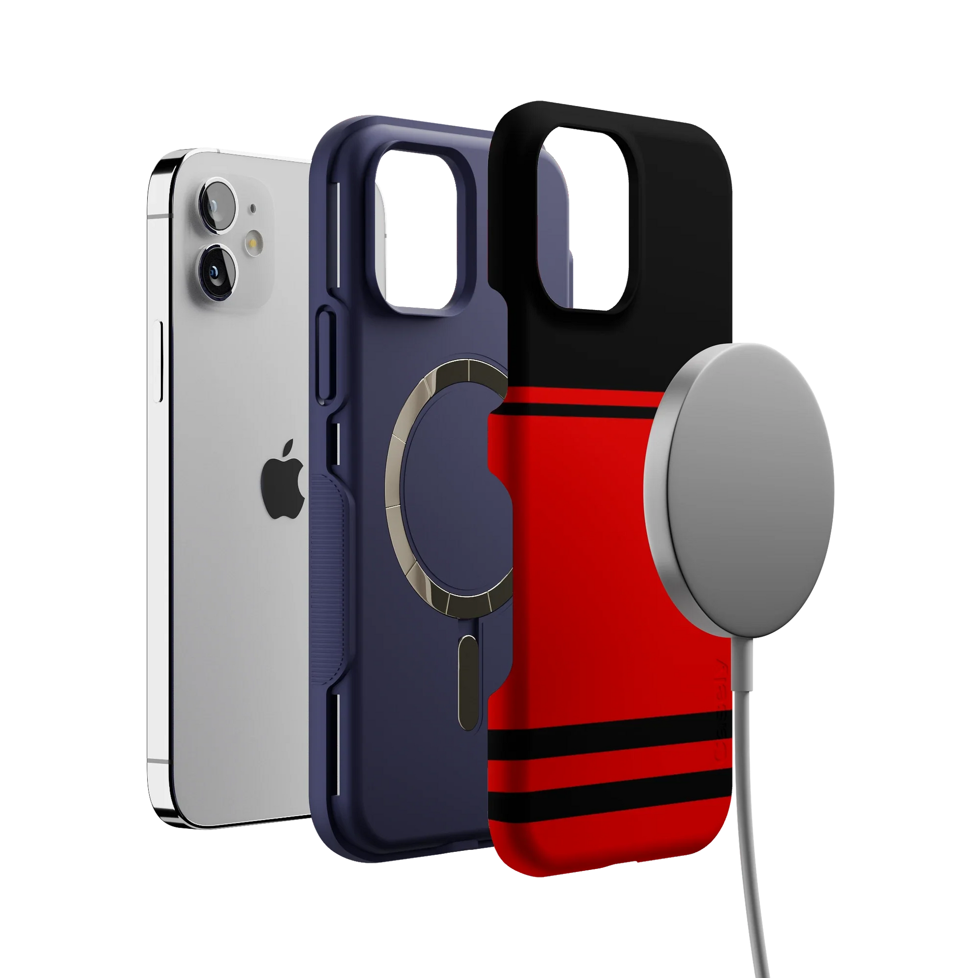 Storm Warning | Black & Red Stripes Case