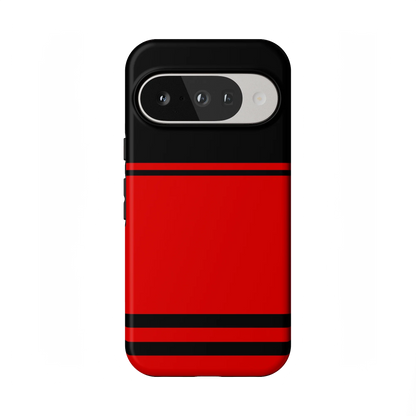 Go Canes | Black & Red Striped Case - Google Pixel 7