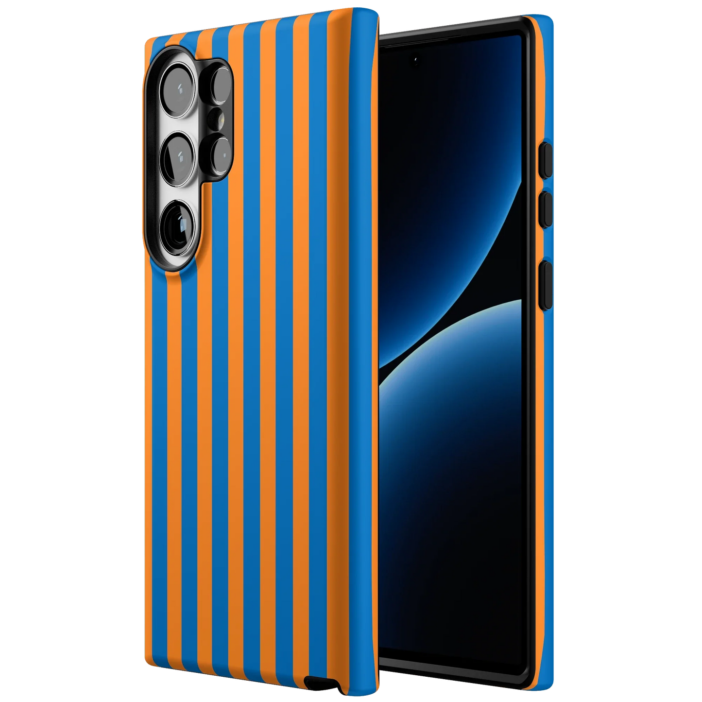 Go New York | Blue & Orange Stripes Case