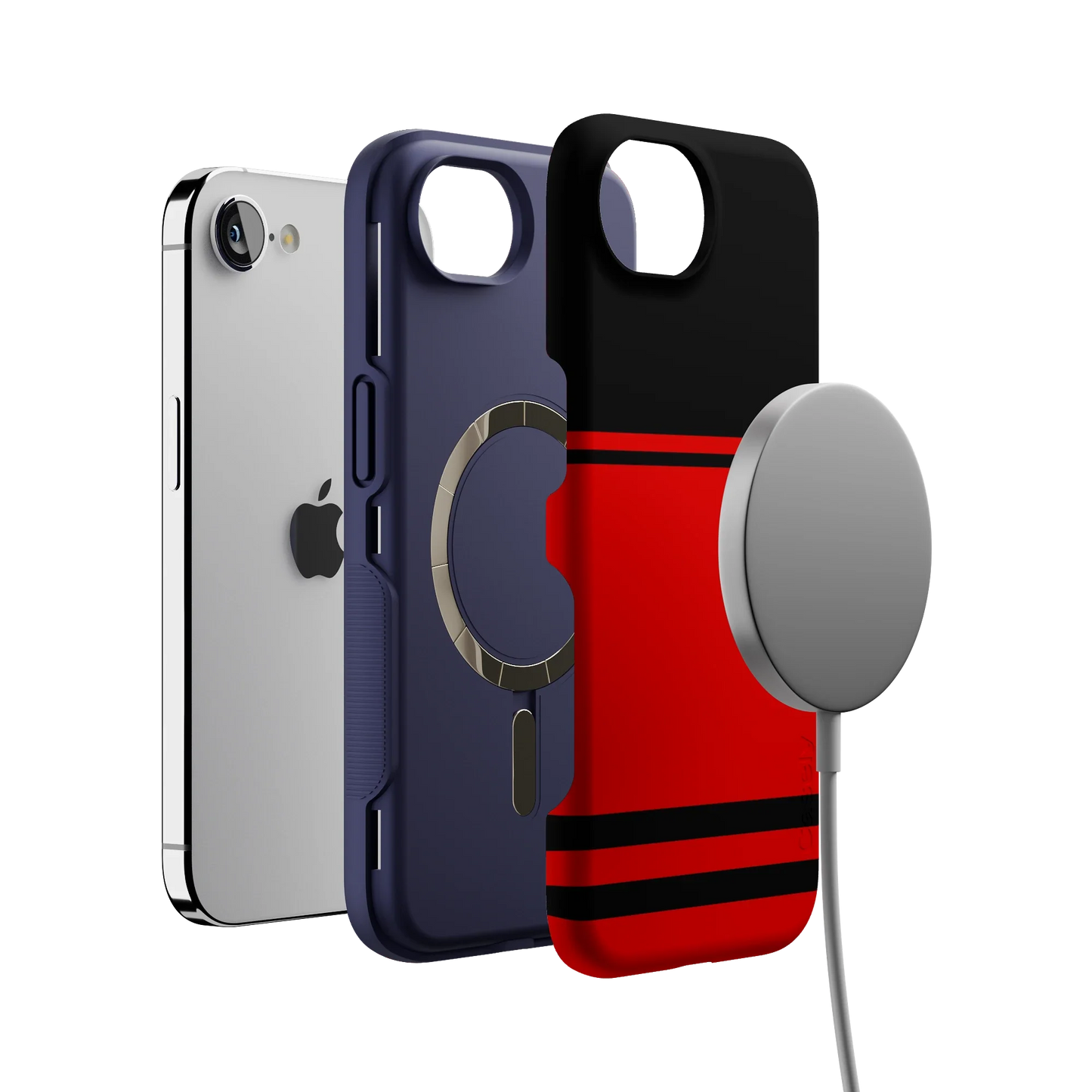 Storm Warning | Black & Red Stripes Case