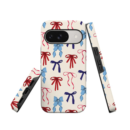 American Girlie | Red White & Blue Bows Case
