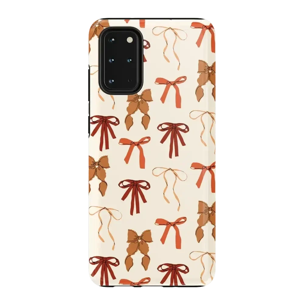 Fall Girlie | Pumpkin Spice Bows Case Phone Case get.casely Essential Galaxy S20 Plus