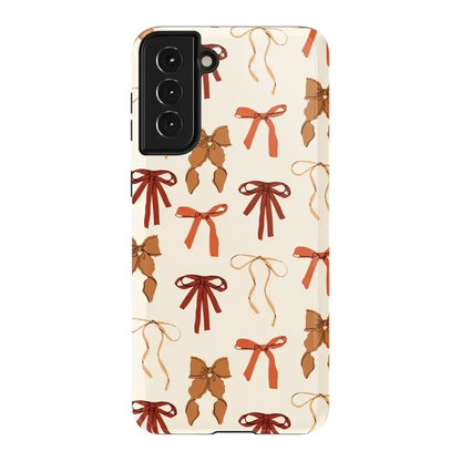 Fall Girlie | Pumpkin Spice Bows Case Phone Case get.casely Essential Galaxy S21 Plus