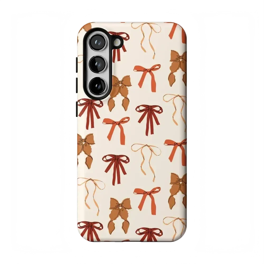 Fall Girlie | Pumpkin Spice Bows Case Phone Case get.casely Essential Galaxy S23 Plus