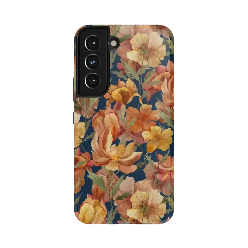Fallen Gold | Antique Floral Case Phone Case get.casely Essential Galaxy S22