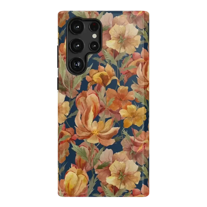 Fallen Gold | Antique Floral Case Phone Case get.casely Essential Galaxy S22 Ultra
