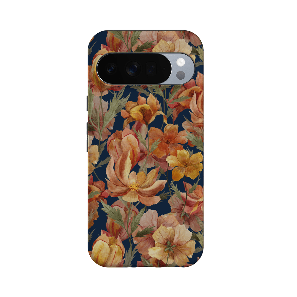 Fallen Gold | Antique Floral Case Phone Case get.casely Essential + MagSafe® Google Pixel 10 Pro XL