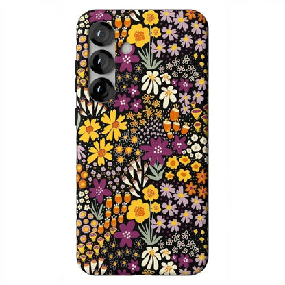 Falling for You | Plum Floral Samsung Case Samsung Case Casetry Essential + MagSafe® Galaxy S25 Plus