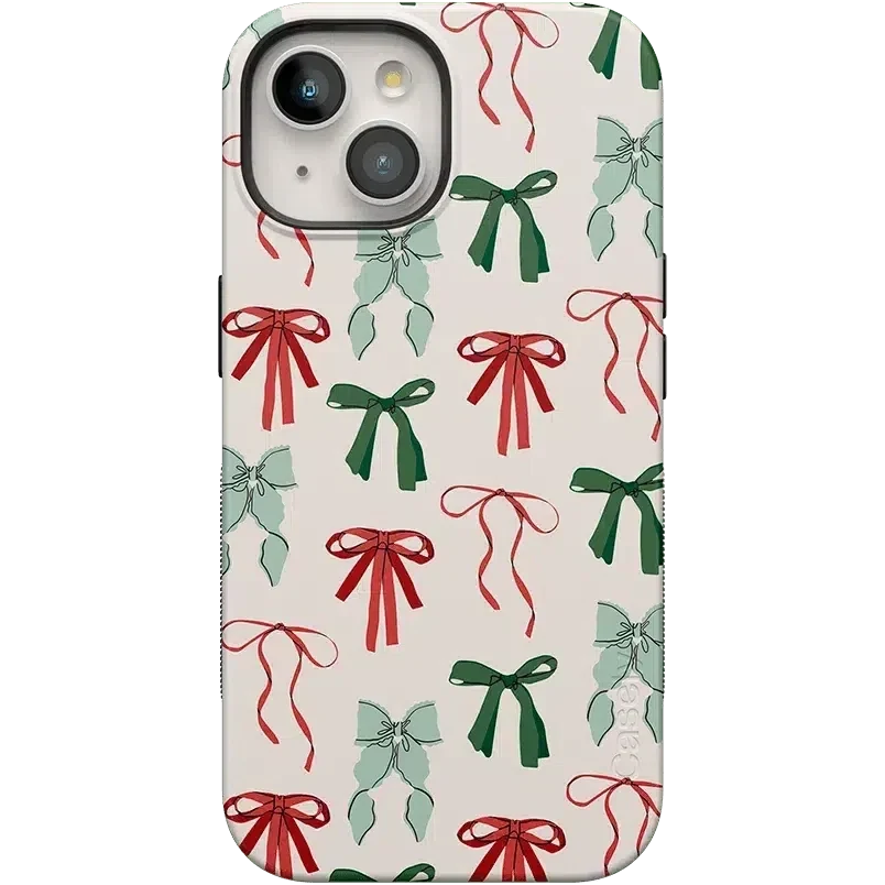 Festive Girlie | Holiday Bows Case Phone Case Casetry Bold Flex + MagSafe® iPhone 15 Plus