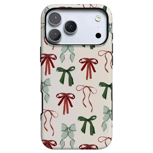 Festive Girlie | Holiday Bows Case Phone Case Casetry Bold Flex + MagSafe® iPhone 17 Pro Max