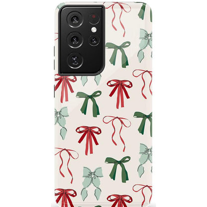 Festive Girlie | Holiday Bows Case Phone Case Casetry Essential Galaxy S21 Ultra