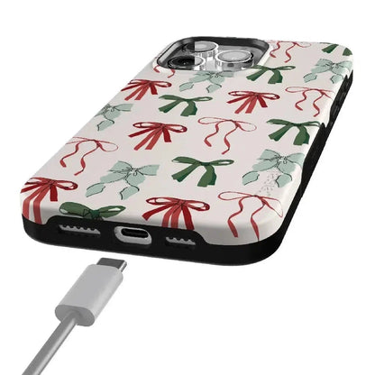 Festive Girlie | Holiday Bows Case Phone Case Casetry
