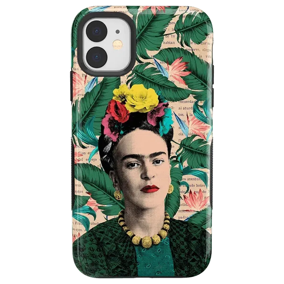 Find Your Muse | Frida Kahlo Portrait Floral Case iPhone Case get.casely Bold iPhone 11