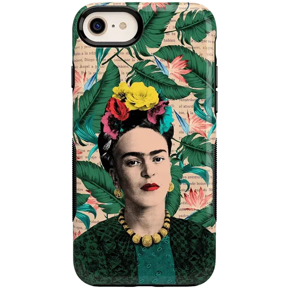 Find Your Muse | Frida Kahlo Portrait Floral Case iPhone Case get.casely Bold iPhone SE (2020 & 2022)