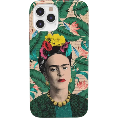 Find Your Muse | Frida Kahlo Portrait Floral Case iPhone Case get.casely Classic iPhone 12 Pro Max