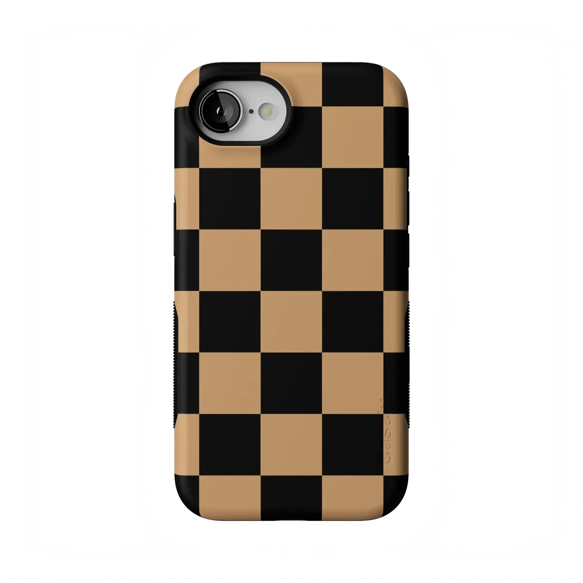 Fit Check | Black & Brown Checkerboard Case iPhone Case get.casely Bold Flex + MagSafe® iPhone 17e