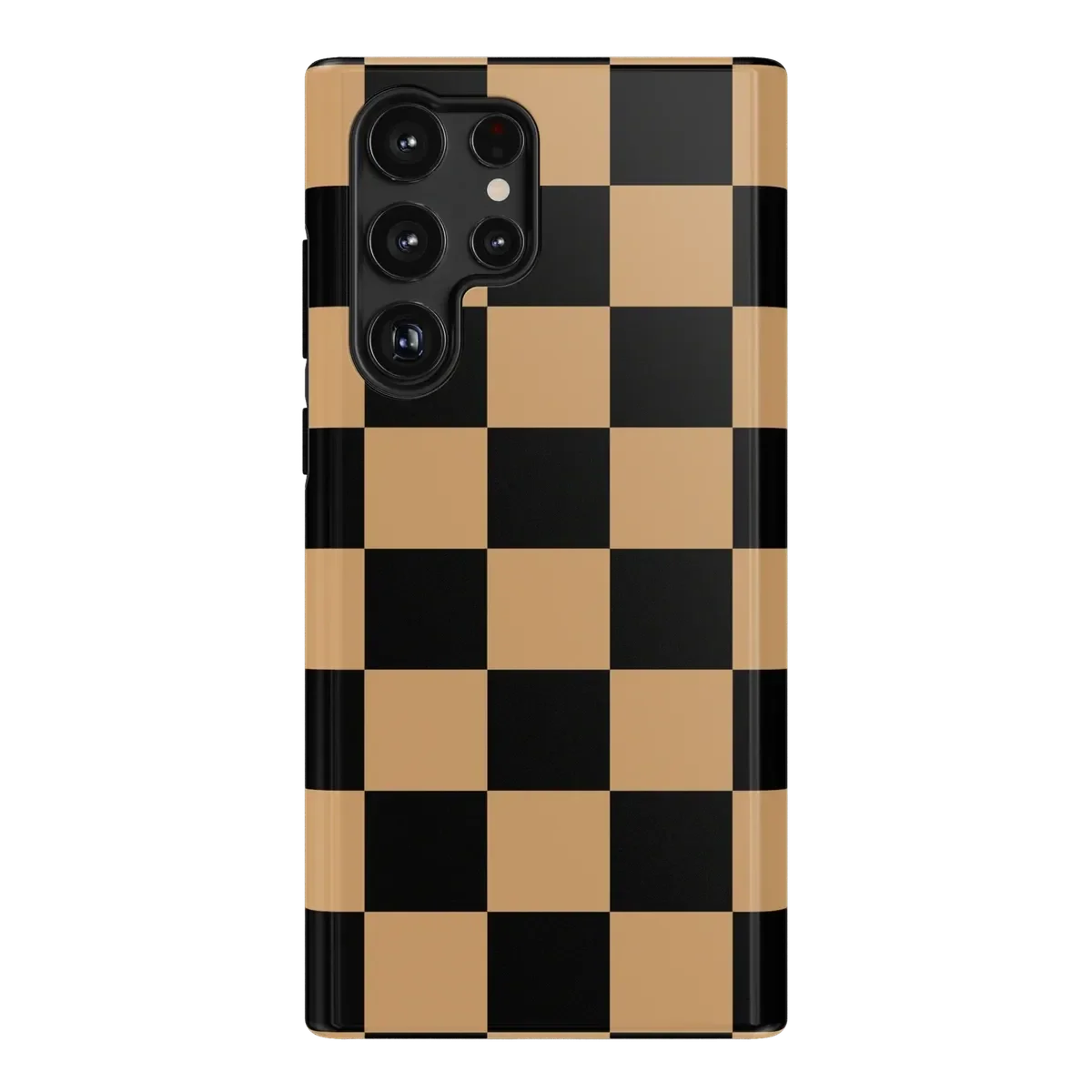 Fit Check | Black & Brown Checkerboard Case iPhone Case get.casely Essential Galaxy S22 Ultra