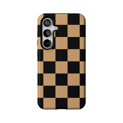 Fit Check | Black & Brown Checkerboard Case iPhone Case get.casely Essential Galaxy S24