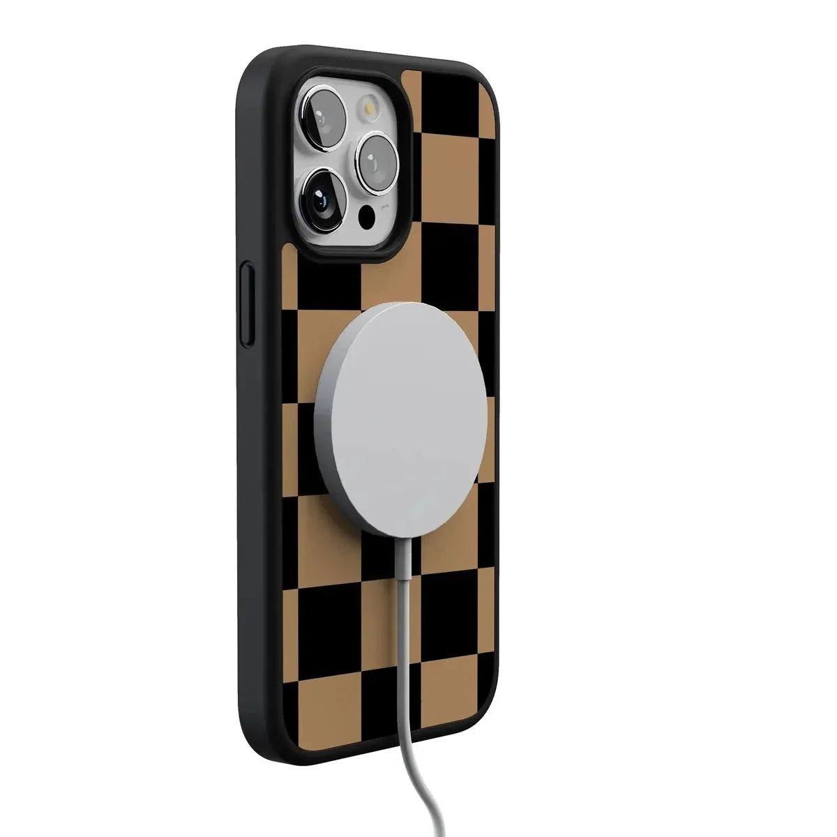 Fit Check | Black & Brown Checkerboard Case iPhone Case get.casely