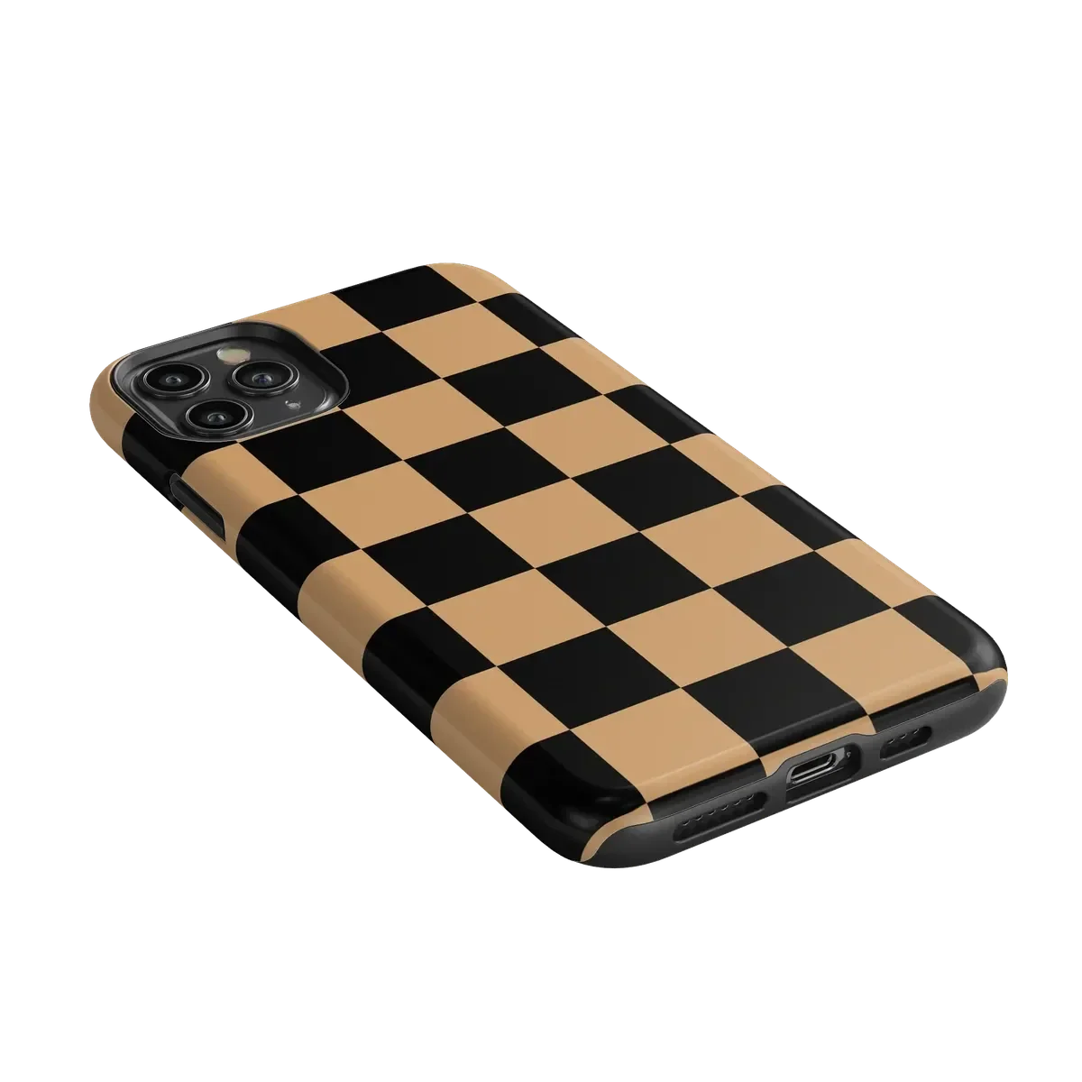Fit Check | Black & Brown Checkerboard Case iPhone Case get.casely