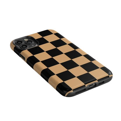 Fit Check | Black & Brown Checkerboard Case iPhone Case get.casely
