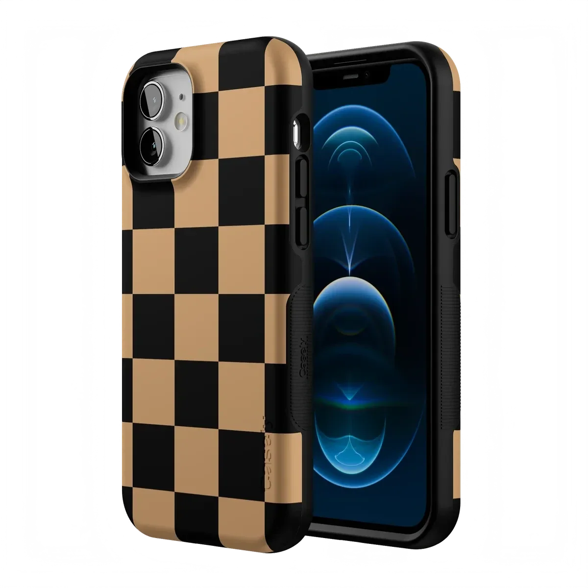 Fit Check | Black & Brown Checkerboard Case iPhone Case get.casely