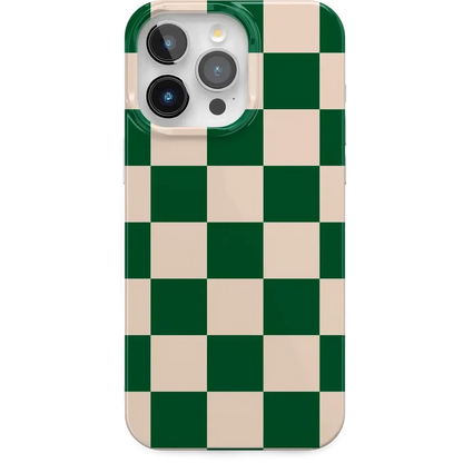 Fit Check | Green Checkerboard Case iPhone Case get.casely Classic + MagSafe® iPhone 15 Pro Max