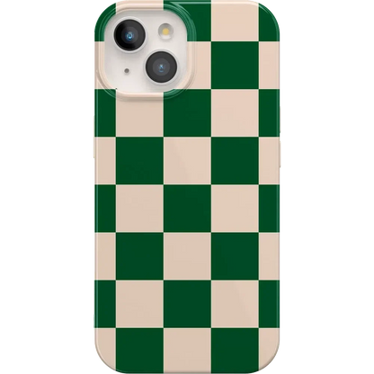 Fit Check | Green Checkerboard Case iPhone Case get.casely Classic + MagSafe® iPhone 15