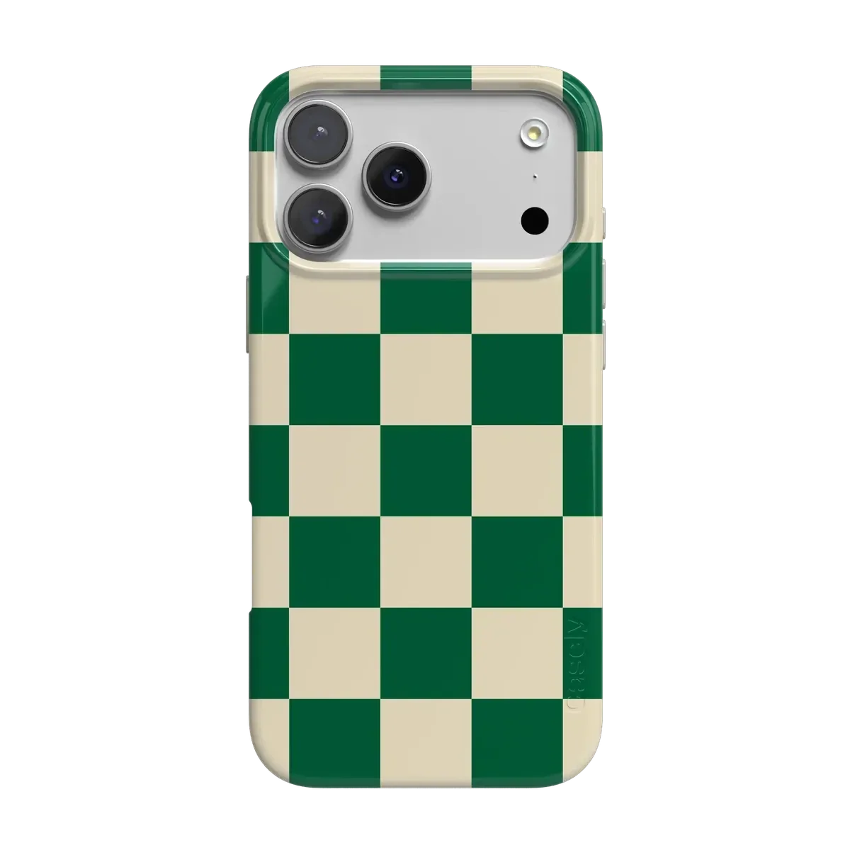 Fit Check | Green Checkerboard Case iPhone Case get.casely Classic + MagSafe® iPhone 17 Pro Max