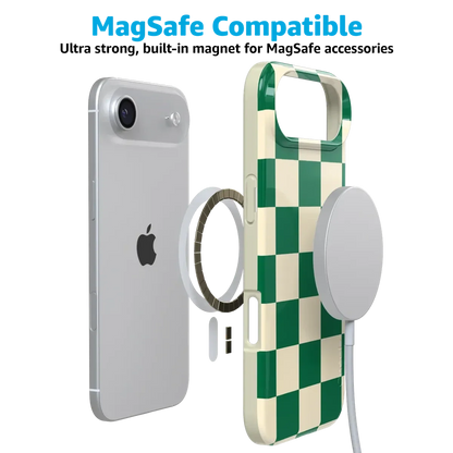 Fit Check | Green Checkerboard Case iPhone Case get.casely