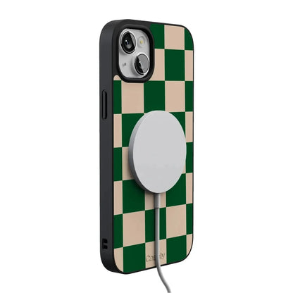Fit Check | Green Checkerboard Case iPhone Case get.casely