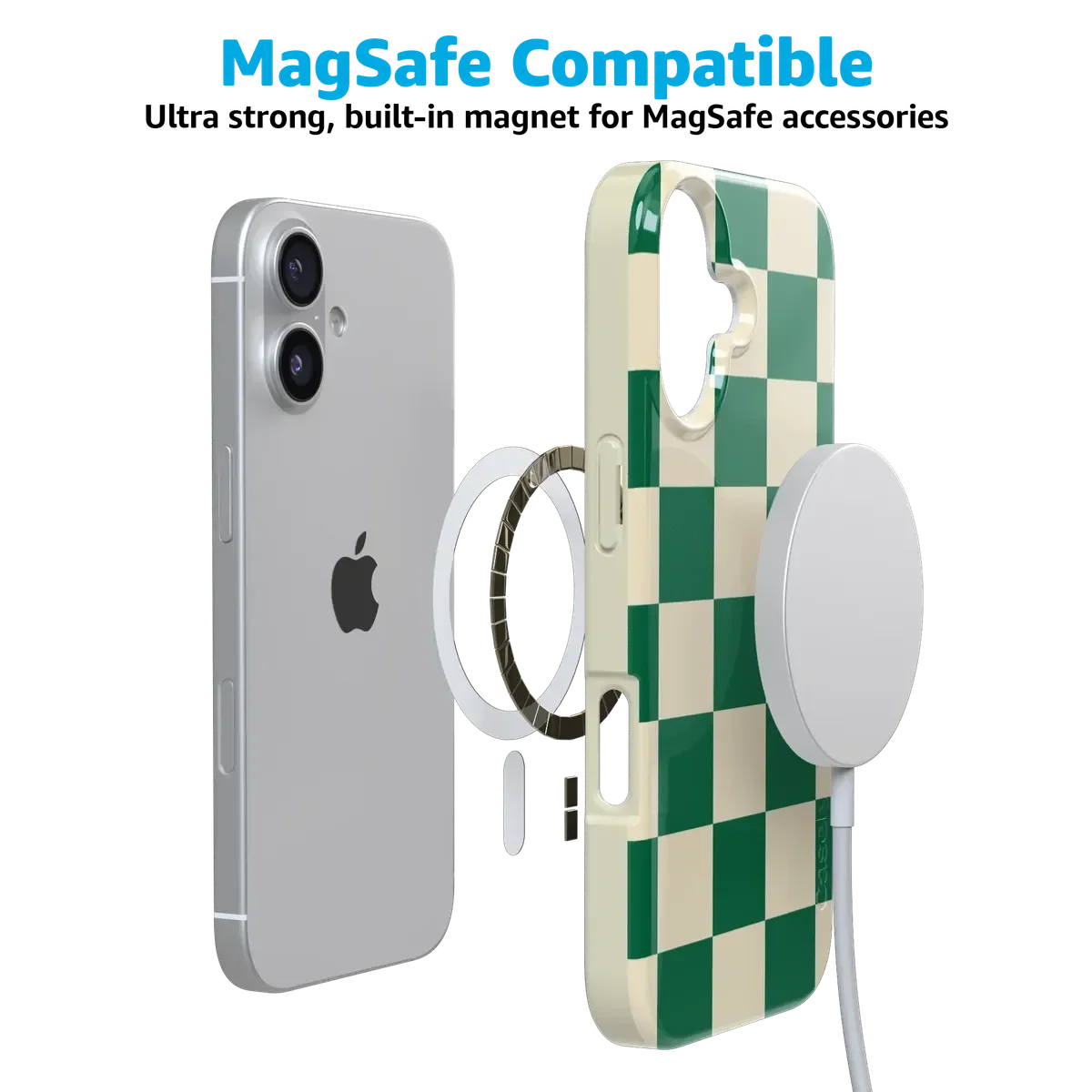 Fit Check | Green Checkerboard Case iPhone Case get.casely