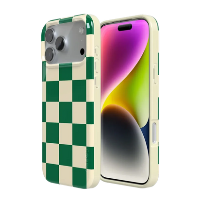 Fit Check | Green Checkerboard Case iPhone Case get.casely