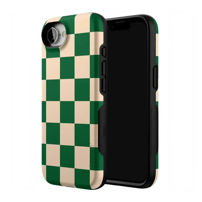 Fit Check | Green Checkerboard Case iPhone Case get.casely