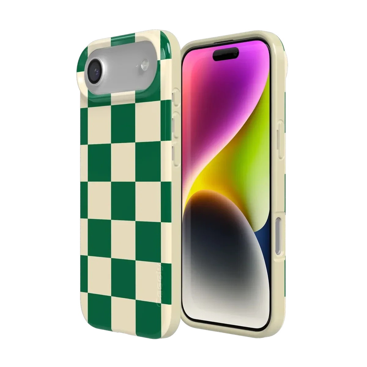 Fit Check | Green Checkerboard Case iPhone Case get.casely