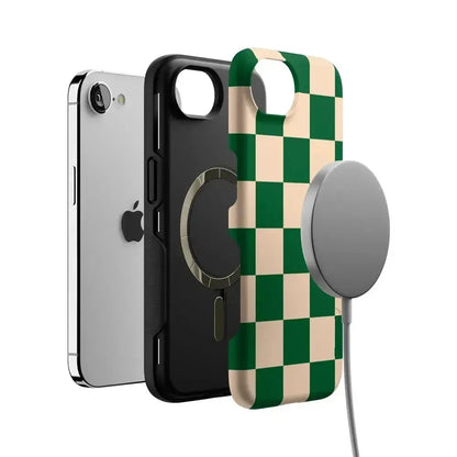 Fit Check | Green Checkerboard Case iPhone Case get.casely