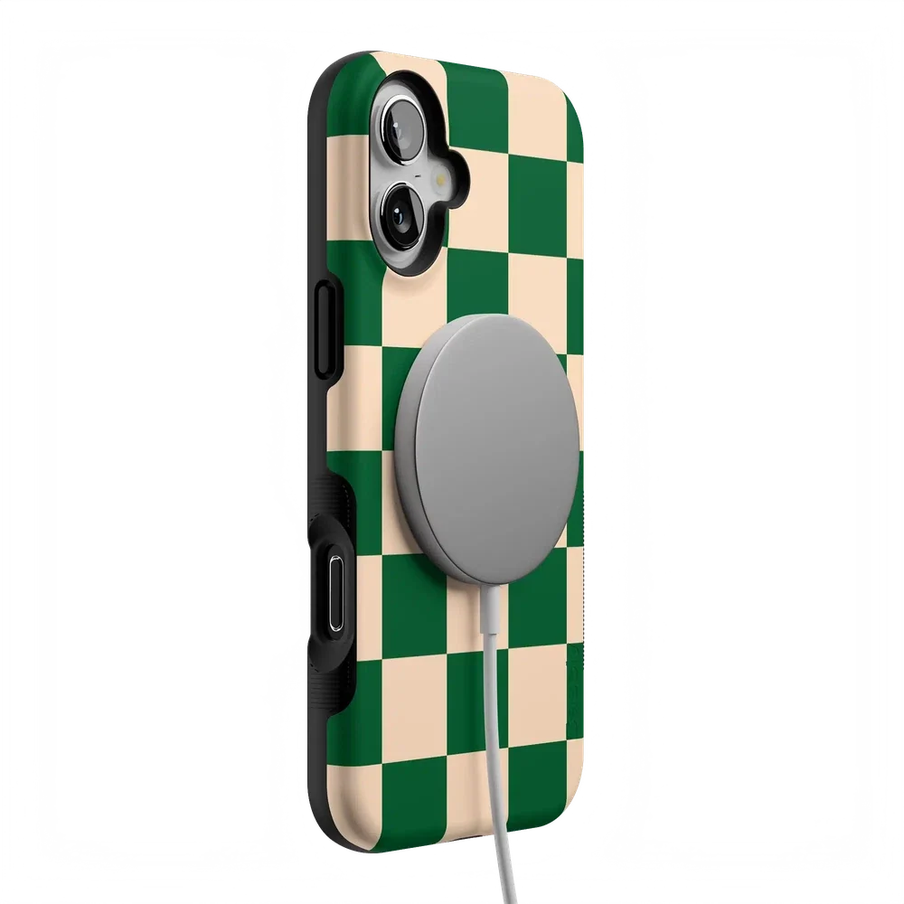 Fit Check | Green Checkerboard Case iPhone Case get.casely