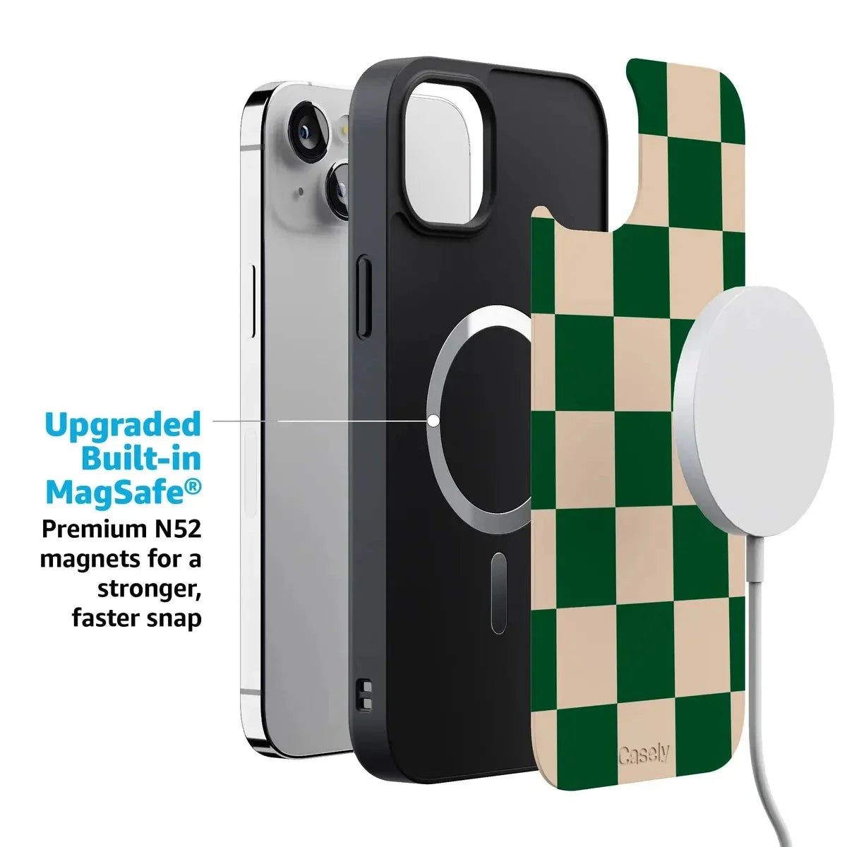 Fit Check | Green Checkerboard Case iPhone Case get.casely