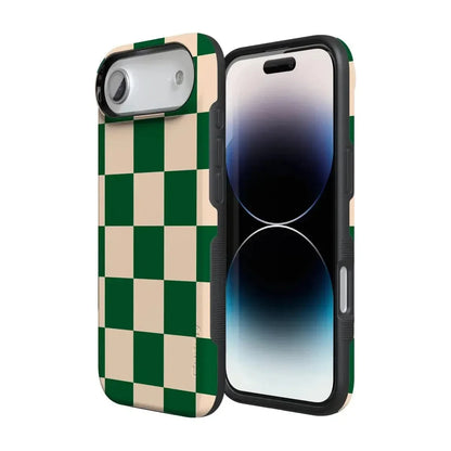 Fit Check | Green Checkerboard Case iPhone Case get.casely